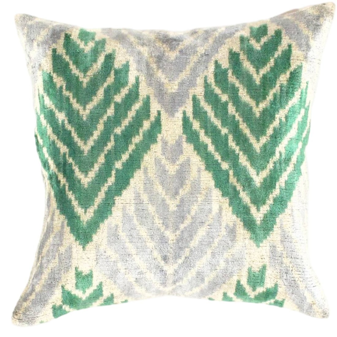 Turkish Silk Ikat pillow 16": Turkish Silk Ikat pillow 16" - New, Ikat, Handmade , Velvet Silk, 300 -TI 14A- 862.This item is part of our fine auction collection which includes many fine home accessories including antique rugs, vi