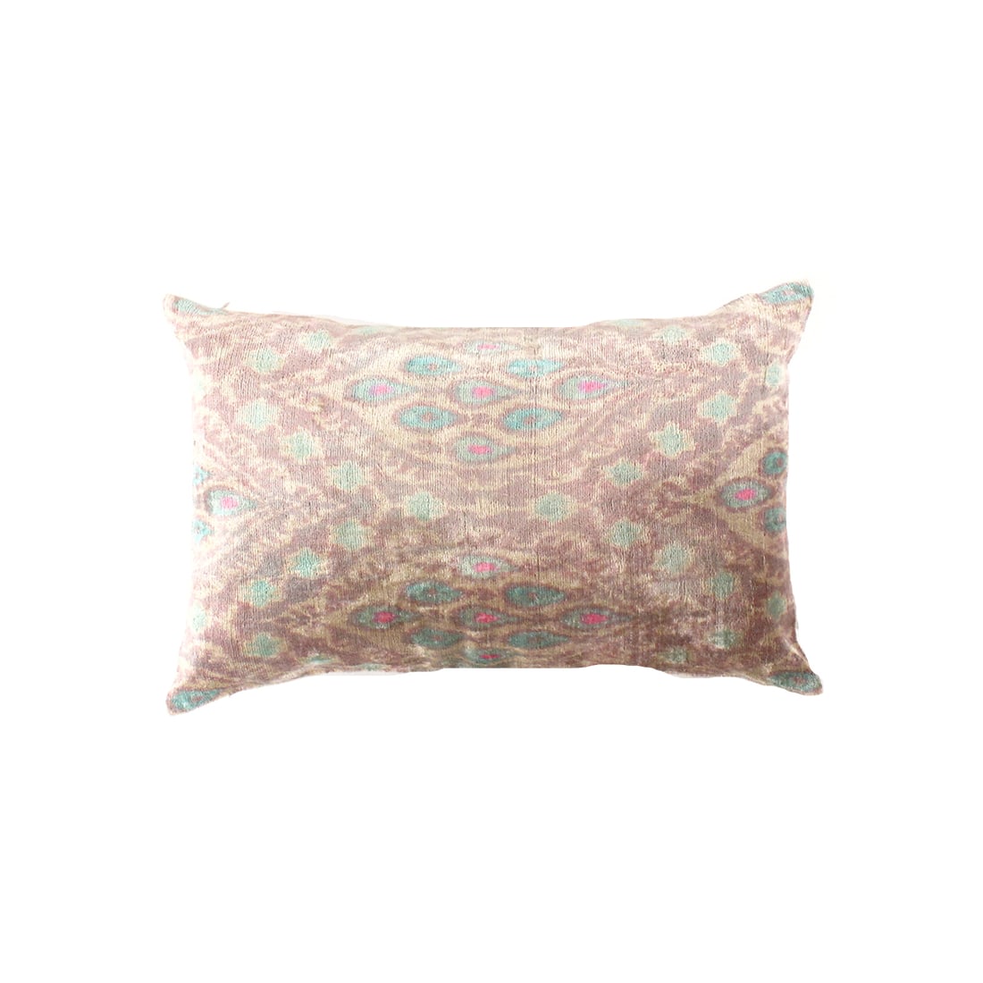 TI 148 Grey Velvet Ikat Cushion: TI 148 Grey Velvet Ikat Cushion - New, Ikat, Handmade, Velvet Silk, 300 -TI 148- 862.This item is part of our fine auction collection which includes many fine home accessories including antique rugs, 