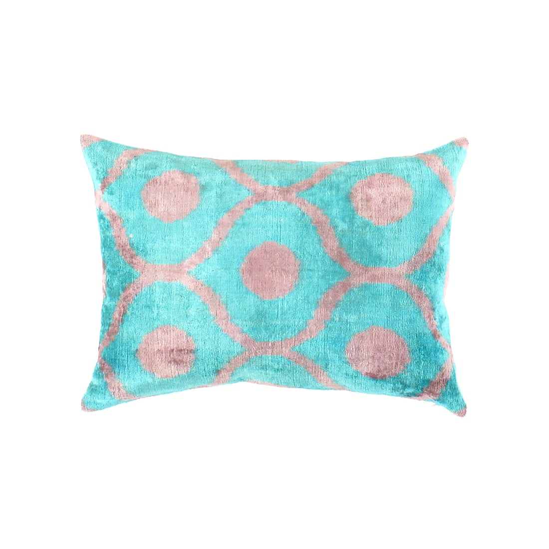 TI 143 Turkish L Blue Silk Ikat pillow 15'' X 20'': TI 143 Turkish L Blue Silk Ikat pillow 15'' X 20'' - New, Ikat, Hand-Knotted, Velvet Silk, 300 -TI 143- 862.This item is part of our fine auction collection which includes many fine home accessories i