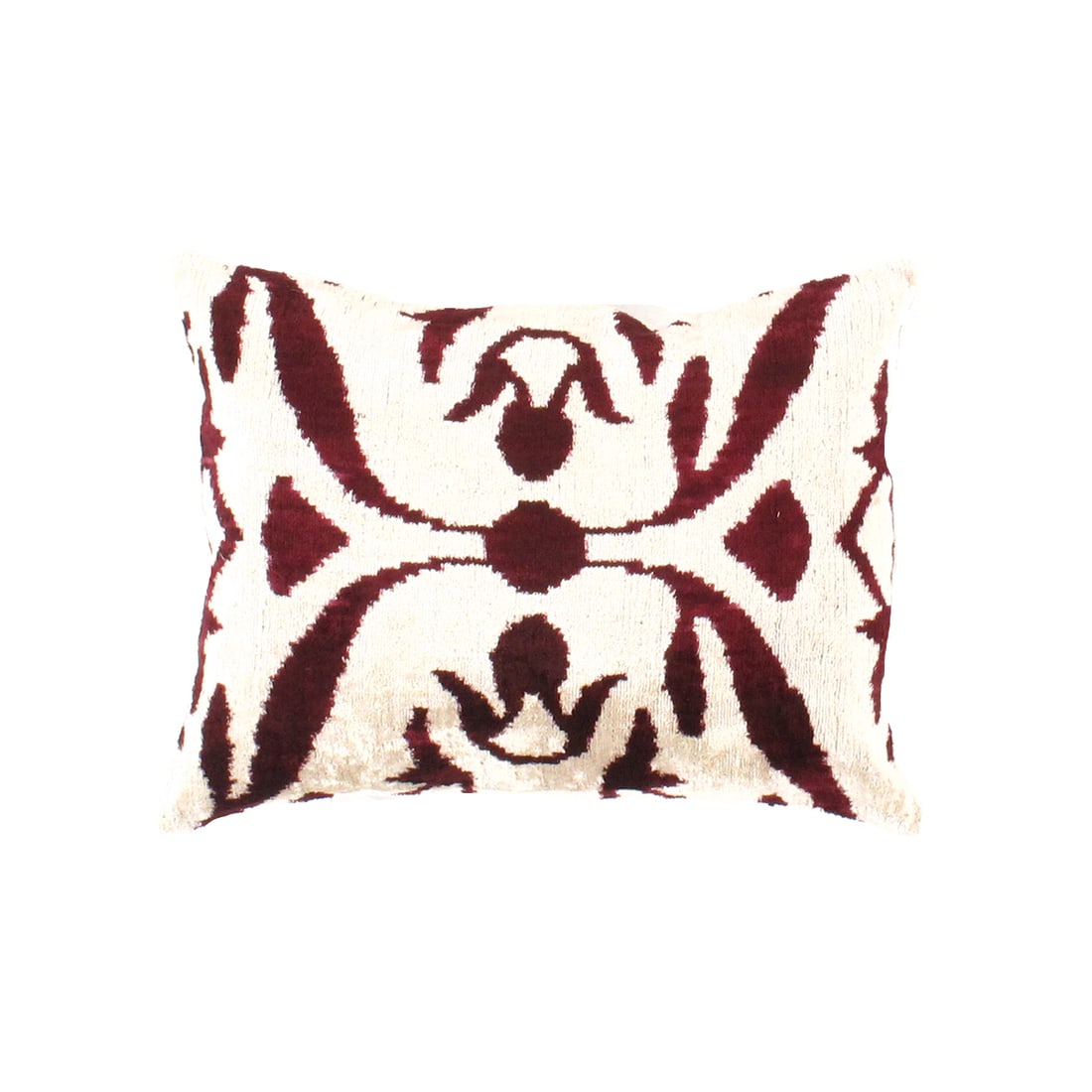 TI 140 Turkish Brown color Silk Ikat pillow: TI 140 Turkish Brown color Silk Ikat pillow - n, Ikat, Hand-Knotted, Velvet Silk, 300 -TI 140- 862.This item is part of our fine auction collection which includes many fine home accessories including 