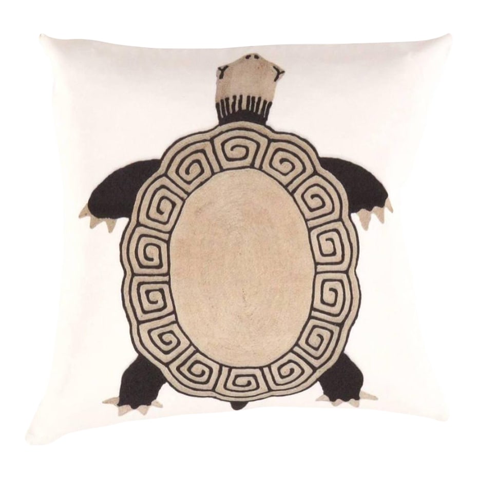 Pasargad Turkish Fine Silk turtle Pillow 16" (1 of 2)