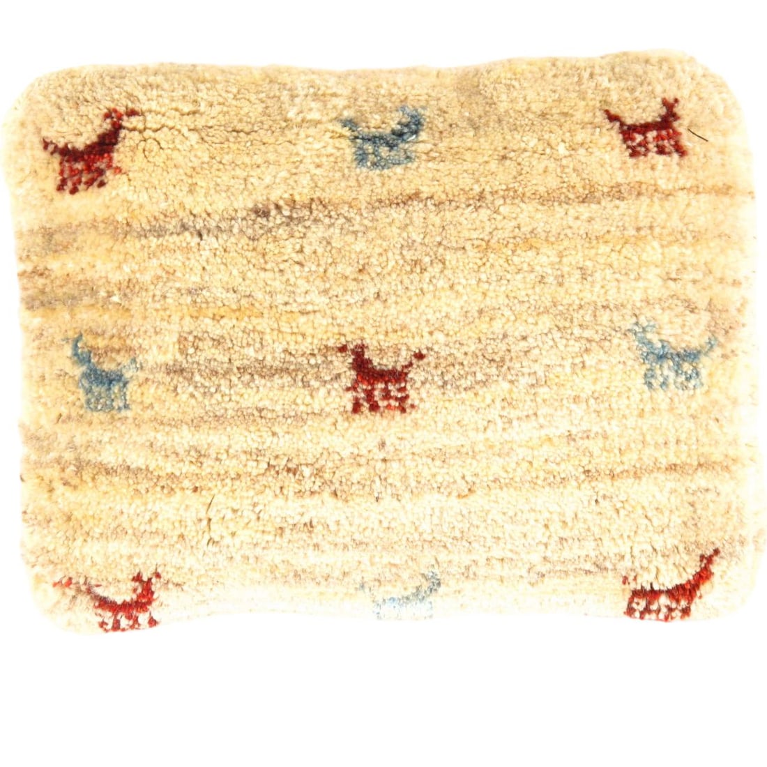 Fine Hand knotted persian Gabbeh pillow 13'' X 17'': Fine Hand knotted persian Gabbeh pillow 13'' X 17'' - New, Gabbeh, Handmade , Lamb's Wool, 300 -PG 121- 862.This item is part of our fine auction collection which includes many fine home accessories i