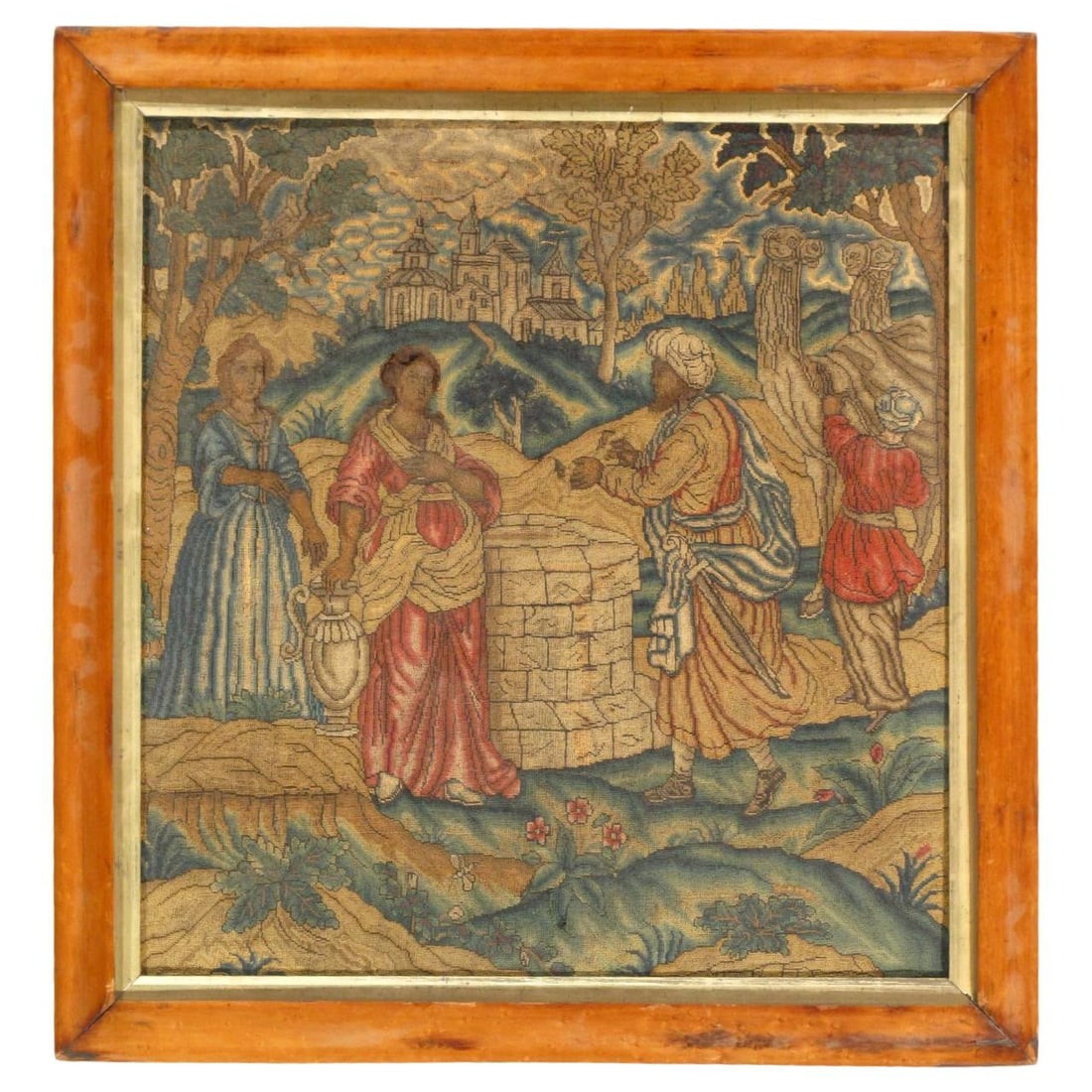 17th Century Antique French Silk and Wool Renaissance Tapestry 21"X 22": 17th Century Antique French Silk and Wool Renaissance Tapestry 21"X 22" - N/A, French, N/A, Lamb's Wool, 300 -D14973- 862.This item is part of our fine auction collection which includes many fine home