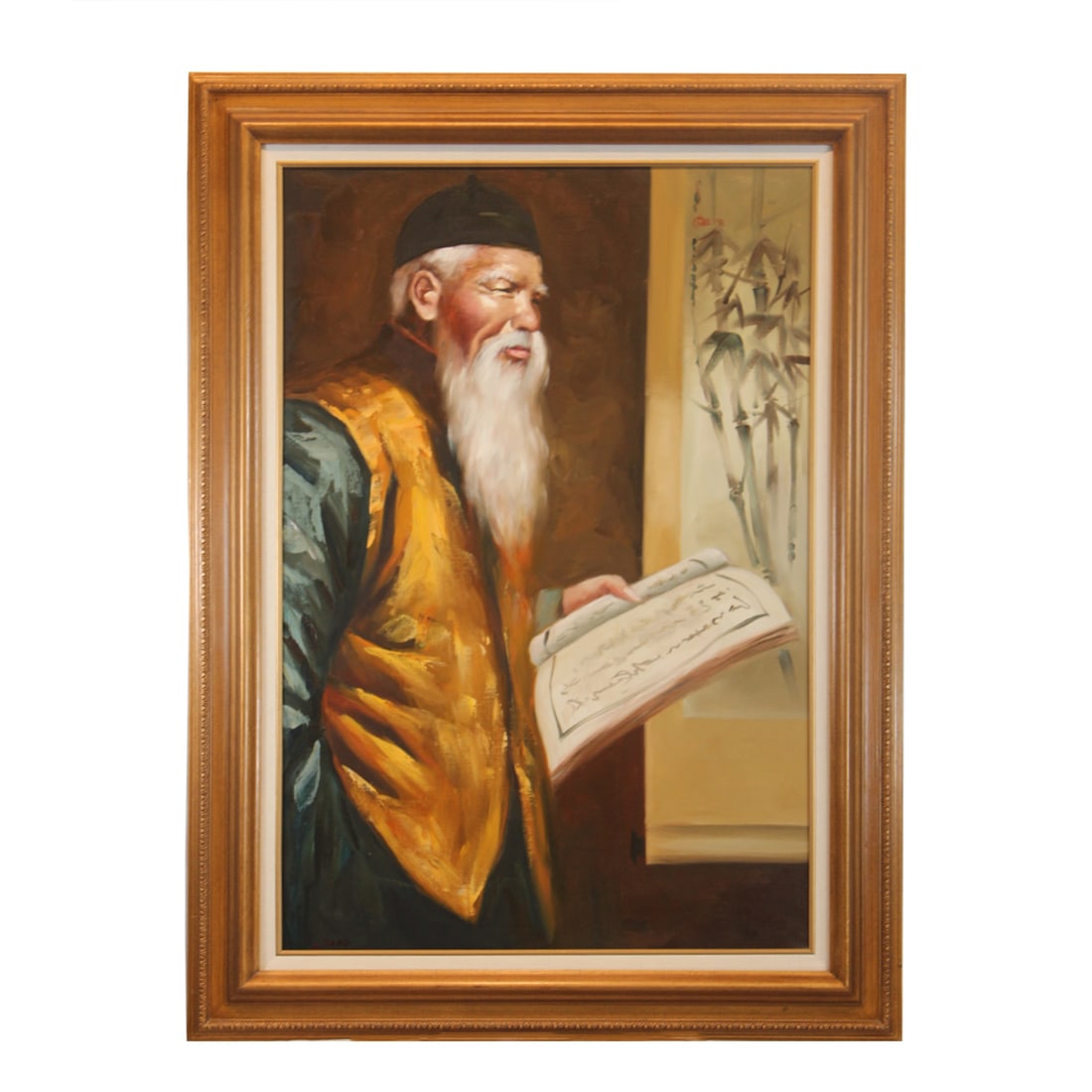 Framed Oil on Canvas Painting: Framed Oil on Canvas Painting - New, Chinese, N/A, Wooden, 300 -ART-103- 862.This item is part of our fine auction collection which includes many fine home accessories including antique rugs, vintage 