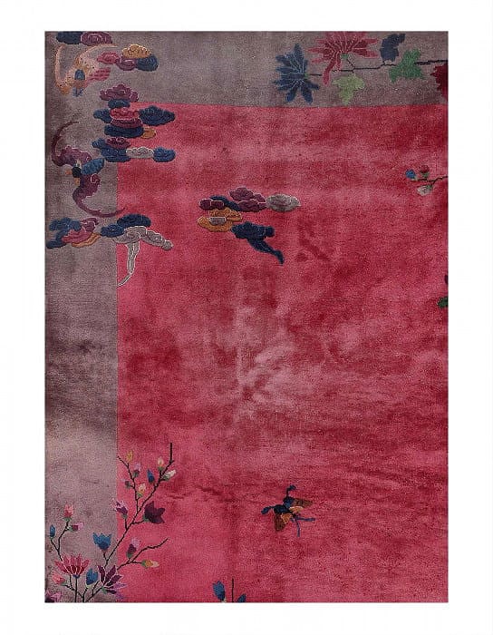 Antique Chinese Art Deco rug 8'11" X 11'8": Antique Chinese Art Deco rug 8'11" X 11'8" - CIRCA 1920, Art Deco, Hand-Knotted, Lamb's Wool, 300 -D11048- 862.This item is part of our fine auction collection which includes many fine home accessorie