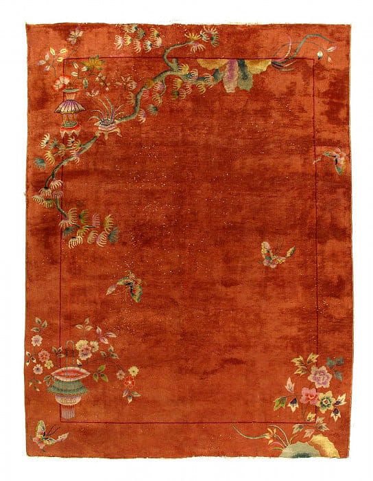 Antique Chinese Art Deco Rug 8'9"X 11'5": Antique Chinese Art Deco Rug 8'9"X 11'5" - CIRCA 1920, Art Deco, Hand-Knotted, Lamb's Wool, 300 -D14934- 862.This item is part of our fine auction collection which includes many fine home accessories