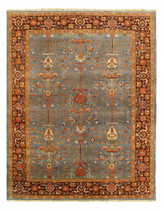 Light Blue Color Fine Hand Knotted Persian Design Tabriz 8'x 10': Light Blue Color Fine Hand Knotted Persian Design Tabriz 8'x 10' - NEW, Tabriz, Hand-Knotted, Lamb's Wool, 300 -D15172,d15173- 862.This item is part of our fine auction collection which includes many 