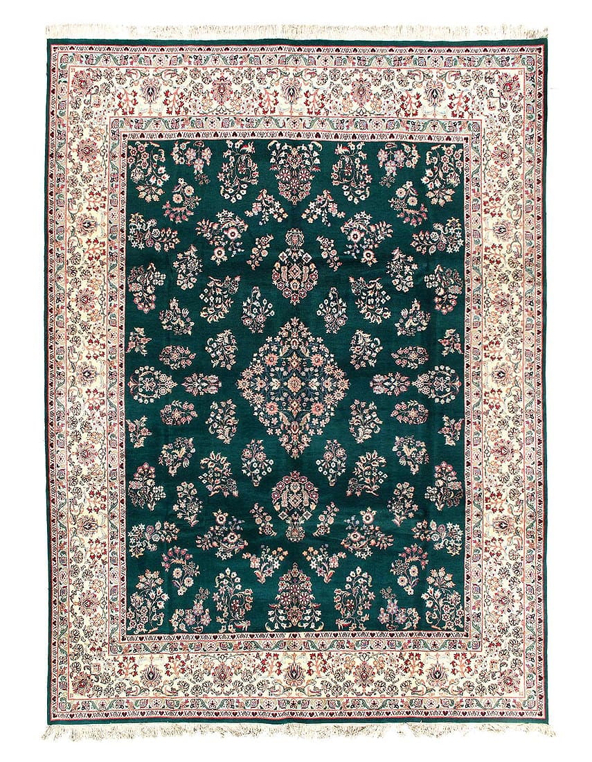 Fine Hand Knotted all over design rug 9'3"x 12'4": Fine Hand Knotted all over design rug 9'3"x 12'4" - NEW, Tabriz, Hand-Knotted, Lamb's Wool, 300 -W52621- 862.This item is part of our fine auction collection which includes many fine home accessories 