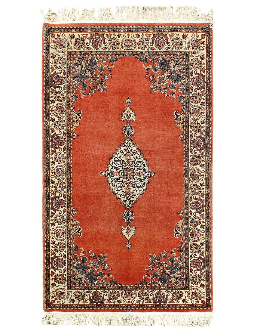 Rust Color Fine Hand Knotted Tabriz 4'X 7": Rust Color Fine Hand Knotted Tabriz 4'X 7" - CIRCA 2010, Tabriz, Hand-Knotted, Lamb's Wool, 300 -54706- 862.This item is part of our fine auction collection which includes many fine home accessories i