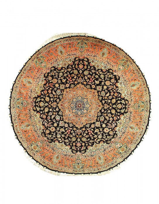 Genuine Persian Tabriz 10' x 10': Genuine Persian Tabriz 10' x 10' - New, Tabriz, Hand-Knotted, Wool & Silk, 300 -D08309- 862.This item is part of our fine auction collection which includes many fine home accessories including