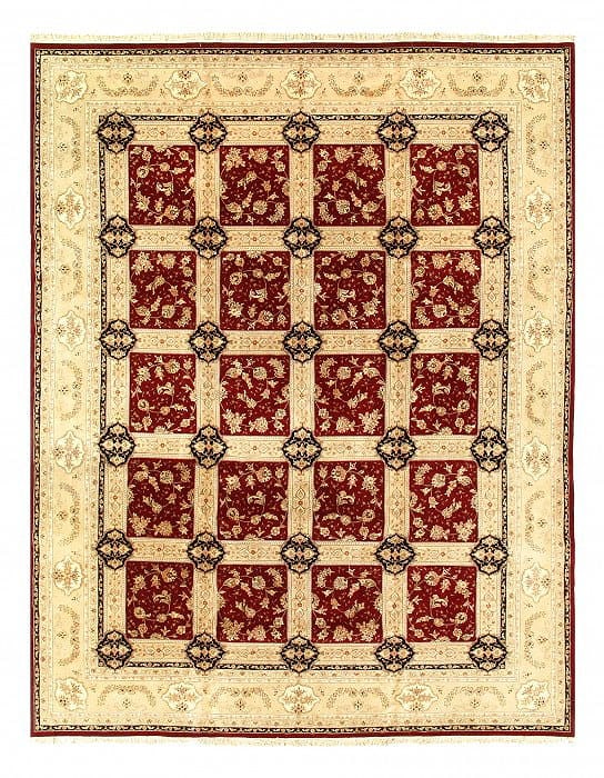 Red Persian Hand Knotted Tabriz Design 12' X 15': Red Persian Hand Knotted Tabriz Design 12' X 15' - New, Tabriz, Hand-Knotted, Wool & Silk, 300 -27004- 862.This item is part of our fine auction collection which includes many fine home accessories in