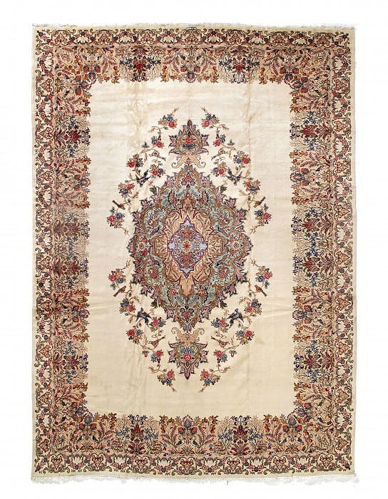 Fine Hand Knotted Persian Vintage Tabriz 13'2'' X 18': Fine Hand Knotted Persian Vintage Tabriz 13'2'' X 18' - 1970, Tabriz, Hand-Knotted, Lamb's Wool, 300 -D14510- 862.This item is part of our fine auction collection which includes many fine home accesso