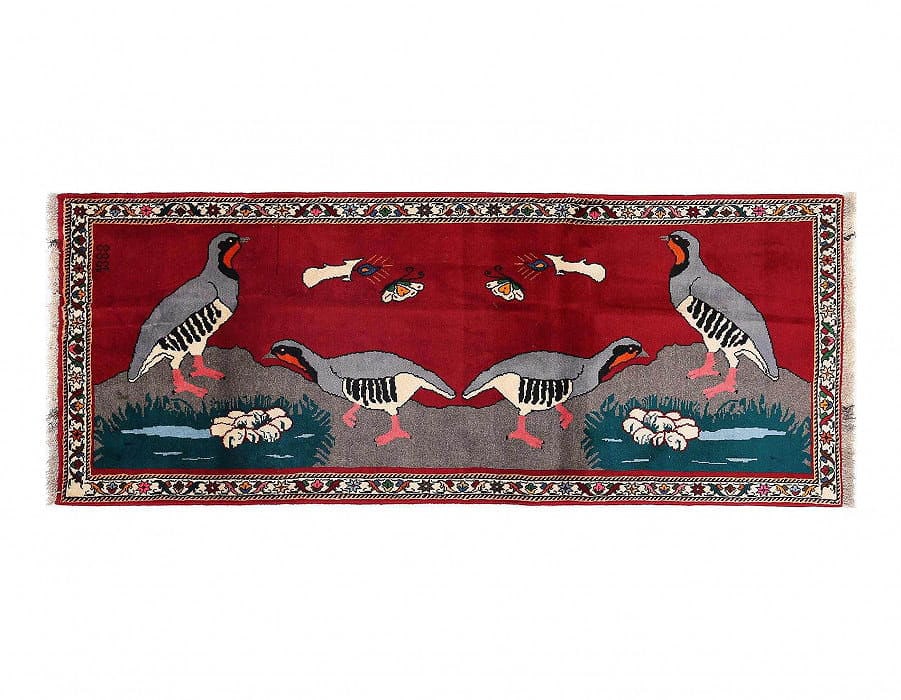Persian Hand knotted Shiraz runner 2'6'' X 6'9'': Persian Hand knotted Shiraz runner 2'6'' X 6'9'' - New, Shiraz, Hand-Knotted, Lamb's Wool, 300 -D13881- 862.This item is part of our fine auction collection which includes many fine home accessories i
