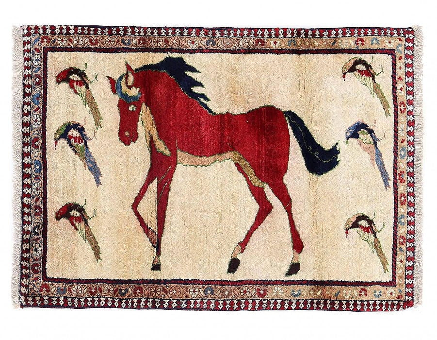 Fine Hand knotted Persian Shiraz rug 2'9"X 3'11": Fine Hand knotted Persian Shiraz rug 2'9"X 3'11" - NEW, Shiraz, Hand-Knotted, Lamb's Wool, 300 -D13750- 862.This item is part of our fine auction collection which includes many fine home accessories i