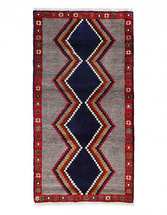 Fine Hand knotted Persian Vintage Shiraz rug 3' X 6': Fine Hand knotted Persian Vintage Shiraz rug 3' X 6' - Circa 1980, Shiraz, Hand-Knotted, Lamb's Wool, 300 -D13635- 862.This item is part of our fine auction collection which includes many fine home ac