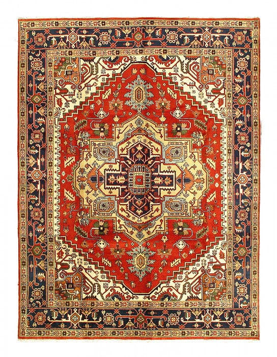 Fine Hand Knotted Persian serapi design 9'X 12': Fine Hand Knotted Persian serapi design 9'X 12' - NEW, Serapi, Hand-Knotted, Lamb's Wool, 300 -D09030- 862.This item is part of our fine auction collection which includes many fine home accessories