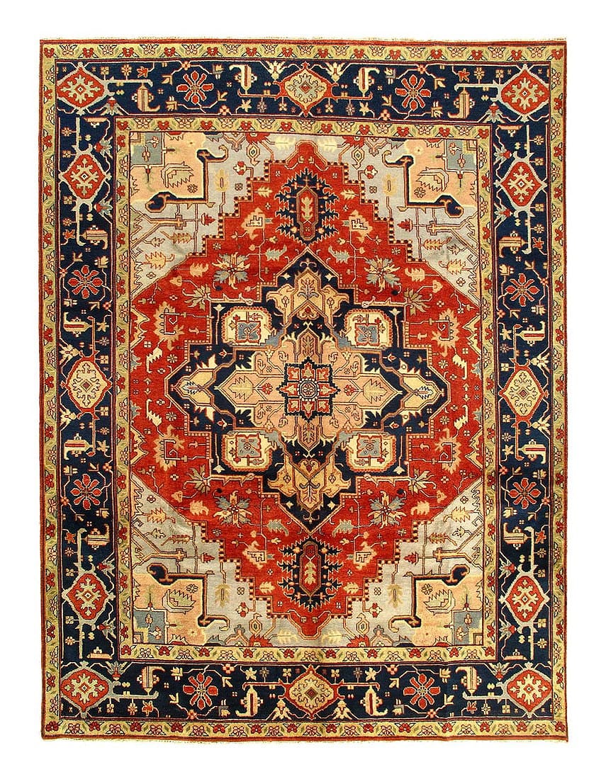 fine Hand Knotted Persian serapi design 9'1'' X 11'11'': fine Hand Knotted Persian serapi design 9'1'' X 11'11'' - New, Serapi, Hand-Knotted, Lamb's Wool, 300 -D05069- 862.This item is part of our fine auction collection which includes many fine home