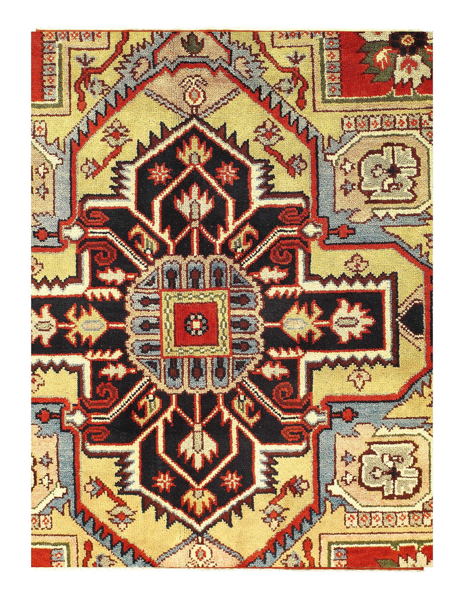 Rust Hand Knotted Serapi 9'8'' X 13'11'' - 2
