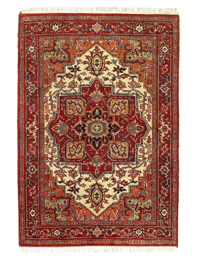 Fine Hand Knotted Persian serapi design 3'11'' X 5'8'': Fine Hand Knotted Persian serapi design 3'11'' X 5'8'' - New, Serapi, Hand-Knotted, Lamb's Wool, 300 -D11171- 862.This item is part of our fine auction collection which includes many fine home accesso