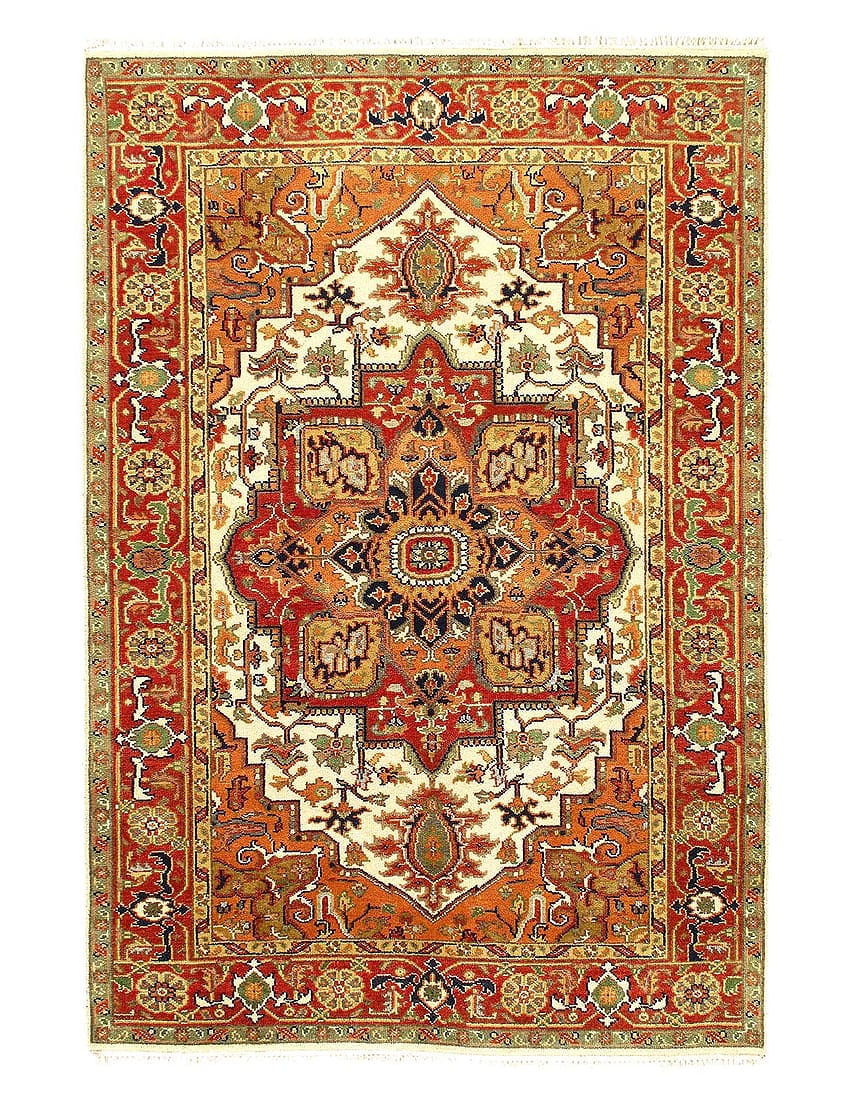 Fine Hand Knotted Persain serapi design 6' X 9': Fine Hand Knotted Persain serapi design 6' X 9' - New, Serapi, Hand-Knotted, Lamb's Wool, 300 -D11096- 862.This item is part of our fine auction collection which includes many fine home accessories in