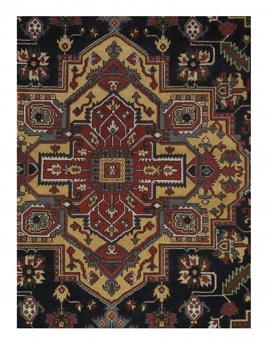 Navy Persian Serapi Design 9' X12' - 2