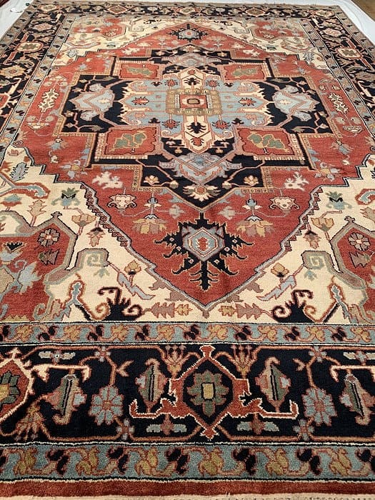 Rust Persian serapi design 9' X 12' - 5