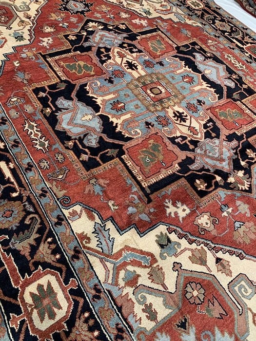 Rust Persian serapi design 9' X 12' - 7