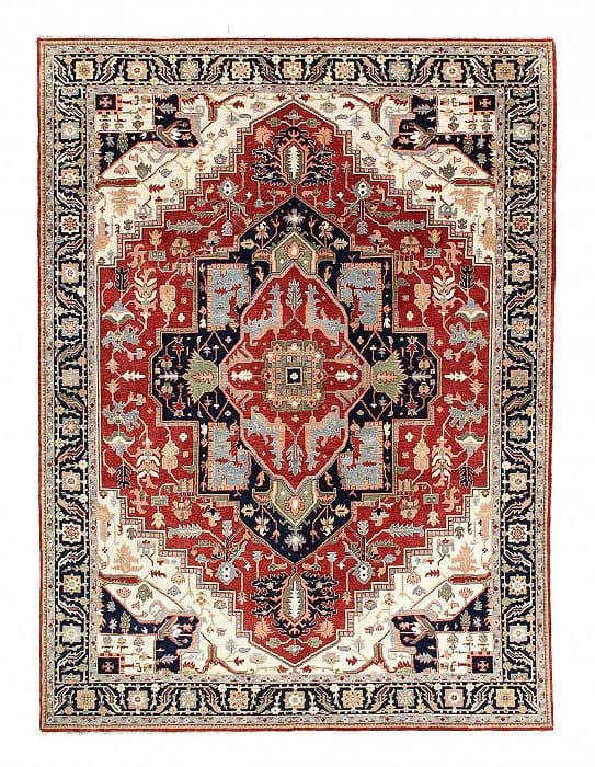 Fine Hand Knotted Persian serapi design 7'9'' X 10'4'': Fine Hand Knotted Persian serapi design 7'9'' X 10'4'' - New, Serapi, Hand-Knotted, Lamb's Wool, 300 -D14511- 862.This item is part of our fine auction collection which includes many fine home accesso