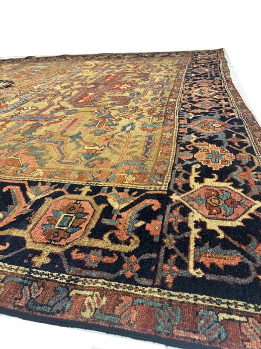 Persian Fine hand knotted Antique Serapi 10'2'' X 11'11'' - 6