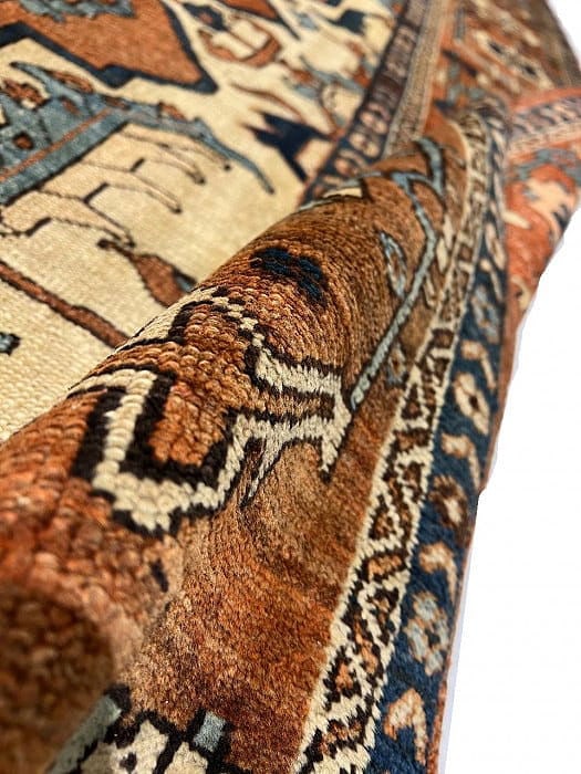 Rust Persian Antique Serapi 10' X 13' - 8