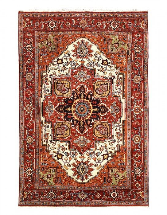 Fine Hand Knotted Persain serapi design 5'11'' X 9': Fine Hand Knotted Persain serapi design 5'11'' X 9' - New, Serapi, Hand-Knotted, Lamb's Wool, 300 -D11115- 862.This item is part of our fine auction collection which includes many fine home accessorie