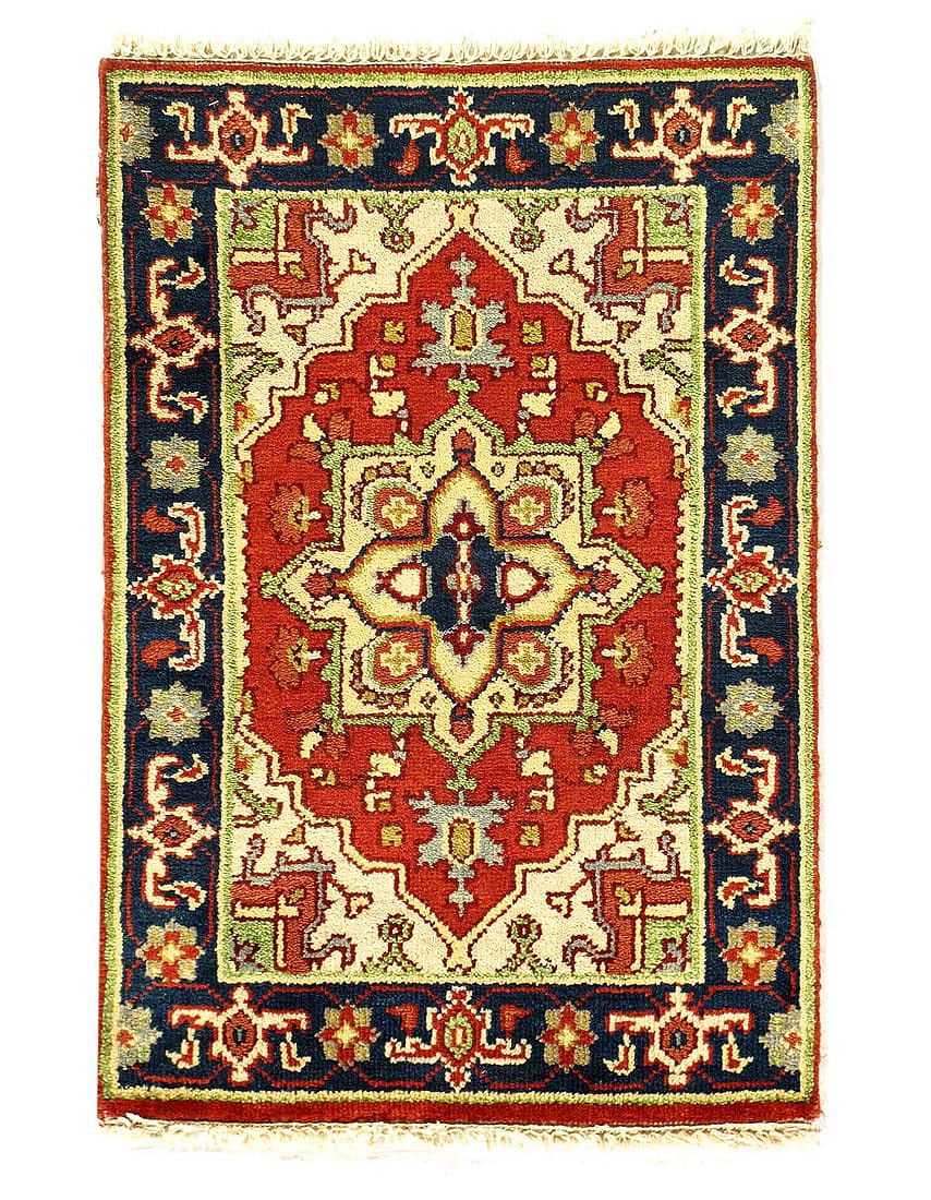Fine Hand Knotted Persian serapi design 2' X 3': Fine Hand Knotted Persian serapi design 2' X 3' - NEW, Serapi, Hand-Knotted, Lamb's Wool, 300 -D04848- 862.This item is part of our fine auction collection which includes many fine home accessories in