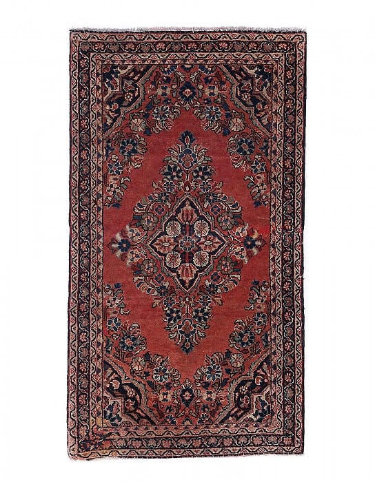 Persian Hand knotted Antique Sarouk 2' X 3'11'': Persian Hand knotted Antique Sarouk 2' X 3'11'' - circa 1920, Sarouk, Hand-Knotted, Lamb's Wool, 300 -D13441- 862.This item is part of our fine auction collection which includes many fine home accesso