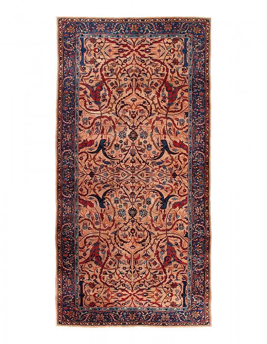 Hand Knotted Antique sarouk Rug 6'5"x 14': Hand Knotted Antique sarouk Rug 6'5"x 14' - CIRCA 1920, Sarouk, Hand-Knotted, Lamb's Wool, 300 -d15225- 862.This item is part of our fine auction collection which includes many fine home accessories i