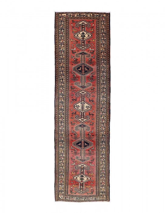 Rust Color Persian Serab Runner 3'4'X13'2": Rust Color Persian Serab Runner 3'4'X13'2" - new, Sarab, Hand-Knotted, Wool, 300 -D14013- 862.This item is part of our fine auction collection which includes many fine home accessories including antiq