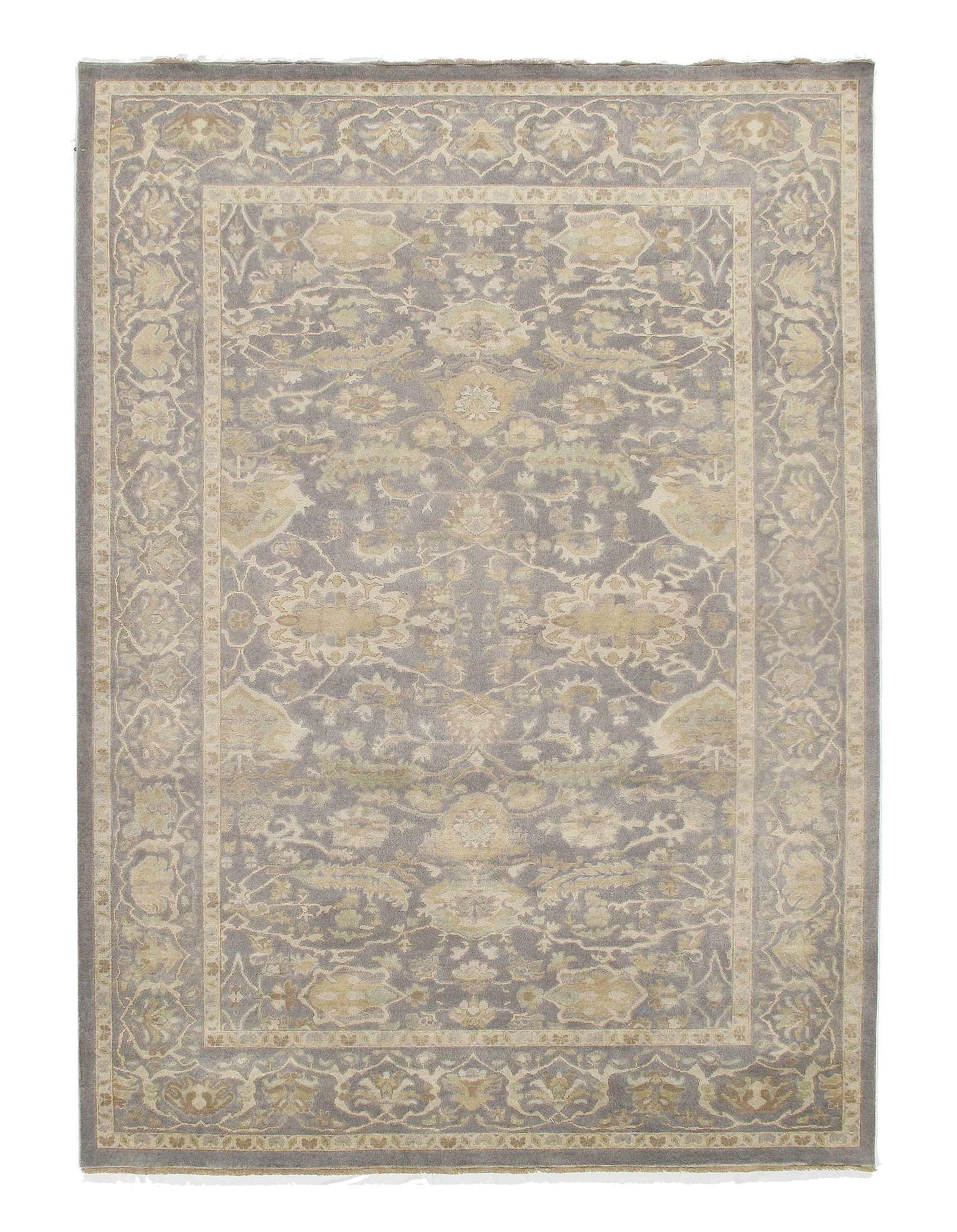 Gray Fine Hand Knotted Oushak 10' X 14' (1 of 4)