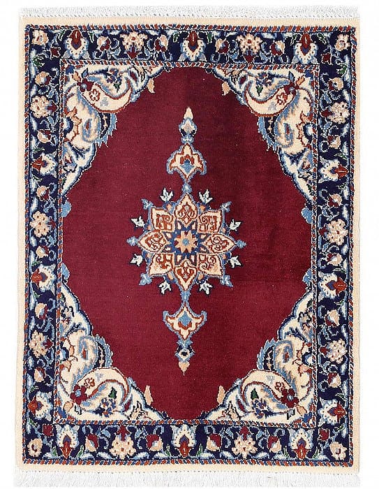 Red Fine Hand Knotted Persian Silk & wool Nain 2'X 2'9": Red Fine Hand Knotted Persian Silk & wool Nain 2'X 2'9" - NEW, Nain, Hand-Knotted, Wool & Silk, 300 -D13666- 862.This item is part of our fine auction collection which includes many fine home accessor