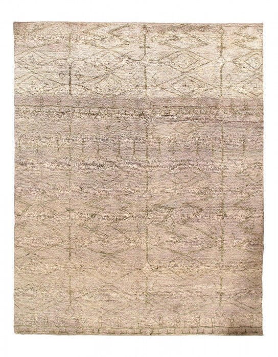 Beige Moroccon 8' X 10': Beige Moroccon 8' X 10' - New, Moroccan, Hand-Knotted, Lamb's Wool, 300 -D06662- 862.This item is part of our fine auction collection which includes many fine home accessories including antique rugs, 