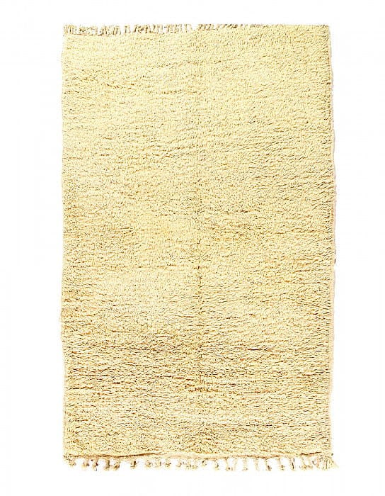 Ivory Moroccon Rug 5'2"X 8'1": Ivory Moroccon Rug 5'2"X 8'1" - CIRCA 1970, Moroccan, Hand-Knotted, Lamb's Wool, 300 -D14573- 862.This item is part of our fine auction collection which includes many fine home accessories including