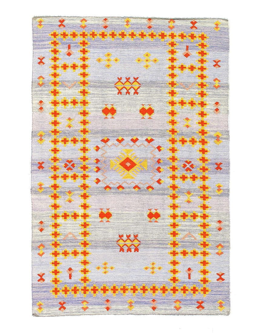Fine Hand Knotted Flat Weave Moroccan rug 5' X 8': Fine Hand Knotted Flat Weave Moroccan rug 5' X 8' - New, Moroccan, Kilim, Flat Weave, 300 -D06913,D06912- 862.This item is part of our fine auction collection which includes many fine home