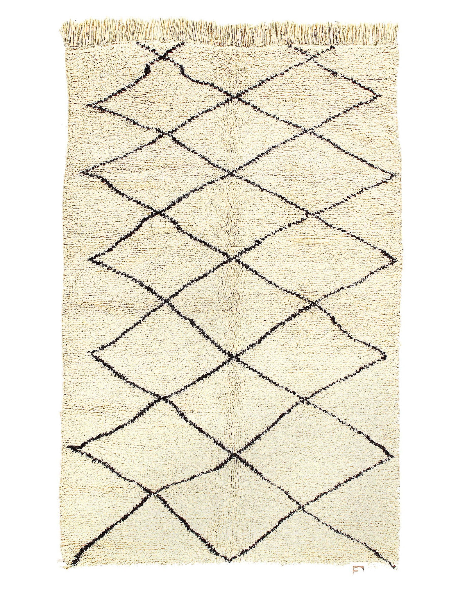 Fine Hand Knotted Vintage Moroccon 5' X 7'7'': Fine Hand Knotted Vintage Moroccon 5' X 7'7'' - Circa 1970, Moroccan, Hand-Knotted, Lamb's Wool, 300 -D11835- 862.This item is part of our fine auction collection which includes many fine home accesso