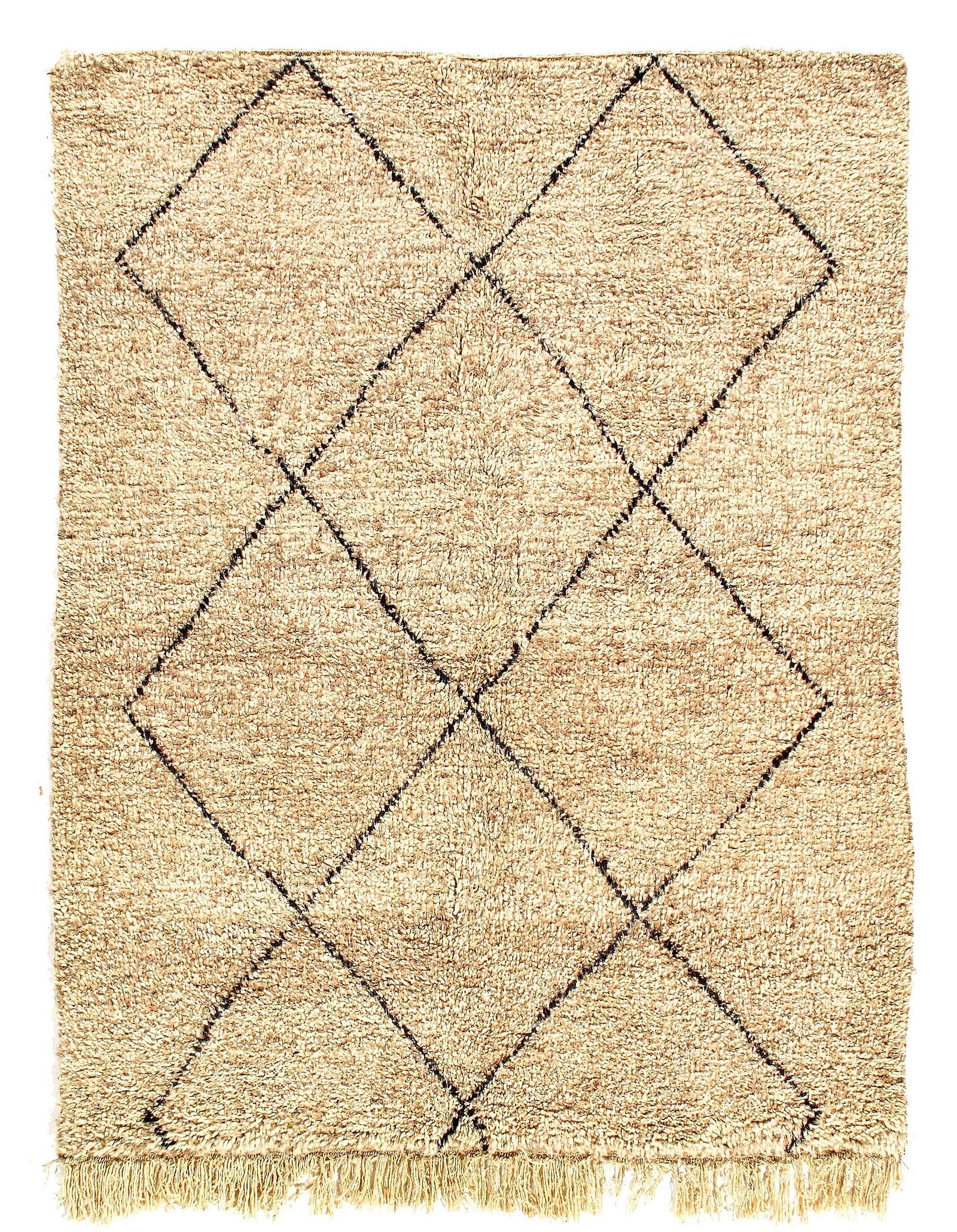 Fine Hand Knotted Vintage Moroccon rug 5'8'' X 7'8'': Fine Hand Knotted Vintage Moroccon rug 5'8'' X 7'8'' - Circa 1970, Moroccan, Hand-Knotted, Lamb's Wool, 300 -D11850- 862.This item is part of our fine auction collection which includes many fine home 
