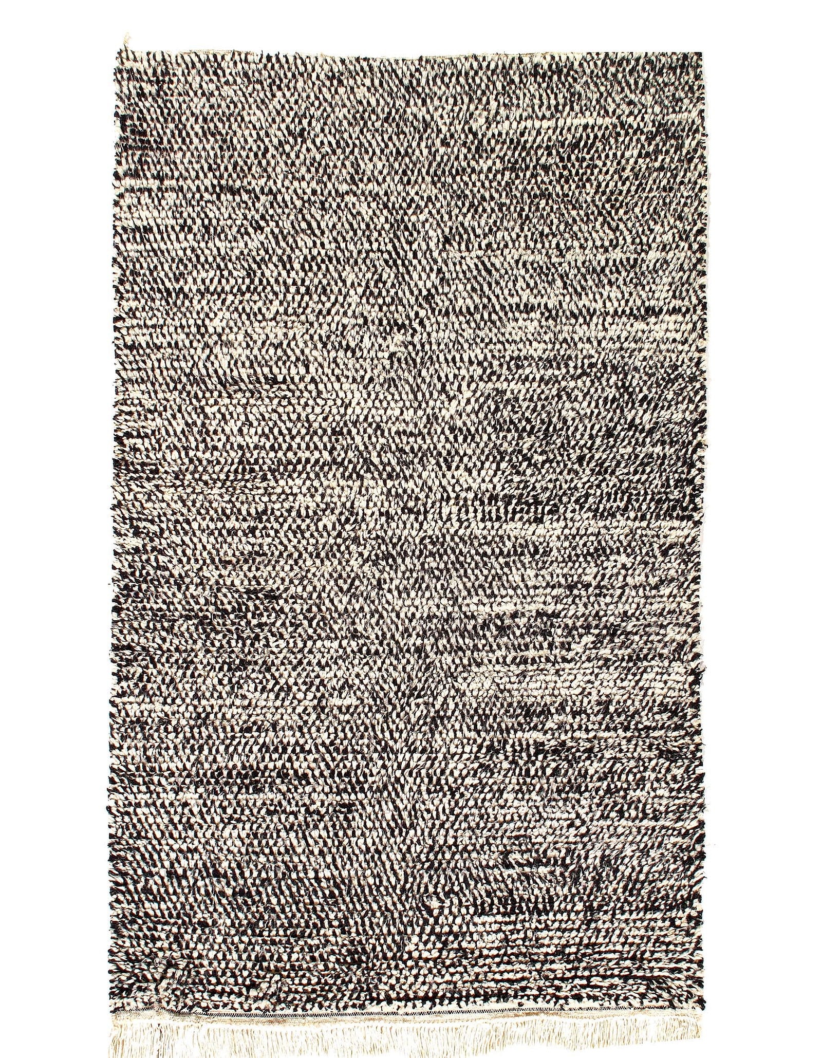 Fine Hand Knotted Vintage Authentic Moroccon 4'6'' X 7'4'': Fine Hand Knotted Vintage Authentic Moroccon 4'6'' X 7'4'' - Circa 1970, Moroccan, Hand-Knotted, Lamb's Wool, 300 -D11851- 862.This item is part of our fine auction collection which includes many fine