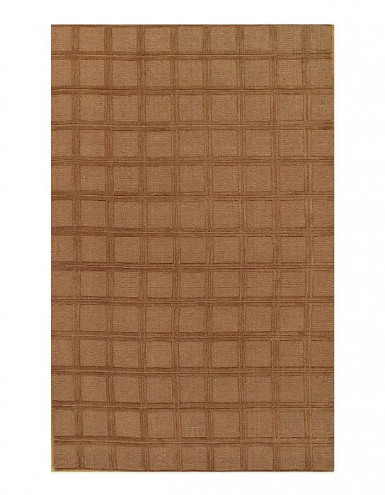 Brown Tabatian Modern rug 5' x 8': Brown Tabatian Modern rug 5' x 8' - New, Modern, Hand-Loomed, Lamb's Wool, 300 -D03860- 862.This item is part of our fine auction collection which includes many fine home accessories including antique