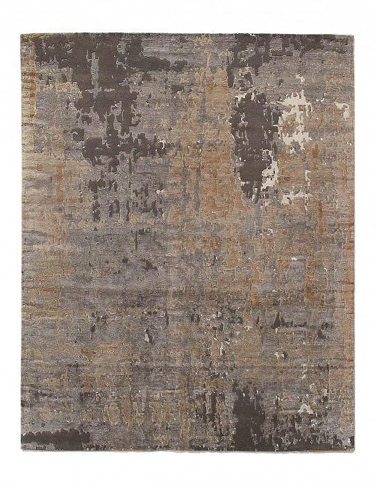 Fine Hand knotted Silk & wool Modern rug 6' X 9': Fine Hand knotted Silk & wool Modern rug 6' X 9' - New, Modern, Hand-Knotted, Wool & Silk, 300 -D10095- 862.This item is part of our fine auction collection which includes many fine home accessories i