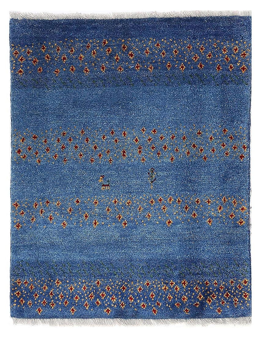 Navy blue Persian Hand knotted Gabbeh 2'2'' X 2'9'': Navy blue Persian Hand knotted Gabbeh 2'2'' X 2'9'' - New, Modern, Hand-Knotted, Lamb's Wool, 300 -D13856- 862.This item is part of our fine auction collection which includes many fine home accessorie