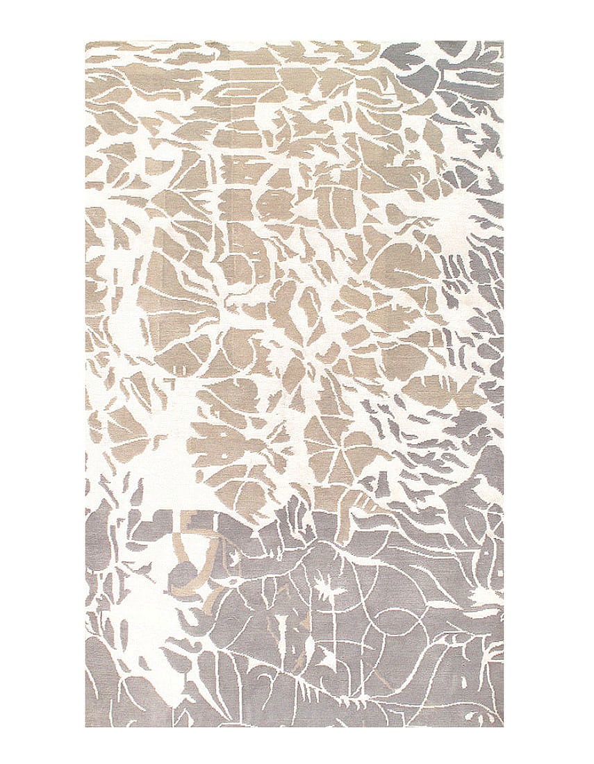 Ivory Modern Tibetan 5' X 8': Ivory Modern Tibetan 5' X 8' - New, Modern, Hand-Knotted, Lamb's Wool, 300 -D04127- 862.This item is part of our fine auction collection which includes many fine home accessories including antique rug