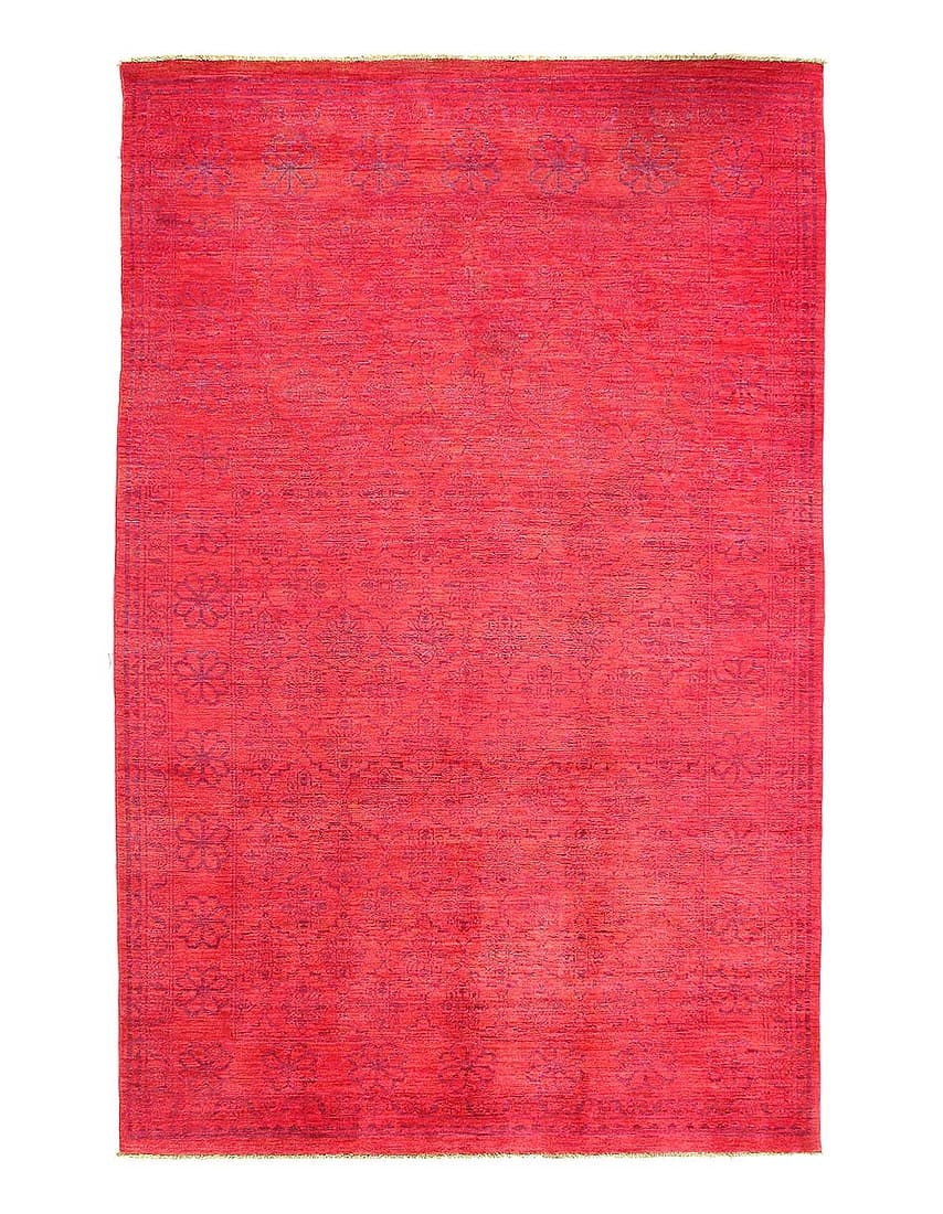 Fine hand knotted Overdyed Modern rug 5'7'' X 9'3'': Fine hand knotted Overdyed Modern rug 5'7'' X 9'3'' - New, Modern, Hand-Knotted, Lamb's Wool, 300 -D14215- 862.This item is part of our fine auction collection which includes many fine home accessorie