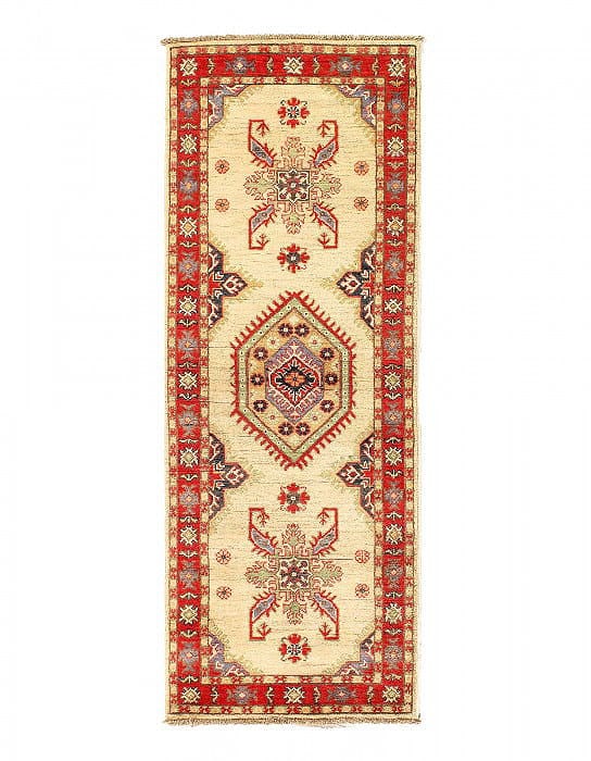 Fine Hand knotted Kazak Runner 2'2"X 5'8": Fine Hand knotted Kazak Runner 2'2"X 5'8" - NEW, Kazak, Hand-Knotted, Lamb's Wool, 300 -D14143- 862.This item is part of our fine auction collection which includes many fine home accessories including