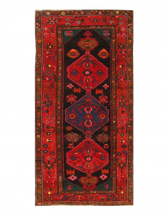 Navy Blue Fine Antique Russian Kazak 5'5'' X 11'5'': Navy Blue Fine Antique Russian Kazak 5'5'' X 11'5'' - Circa 1900, Kazak, Hand-Knotted, Lamb's Wool, 300 -D03269- 862.This item is part of our fine auction collection which includes many fine home acce